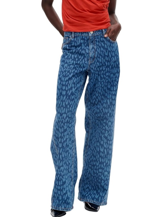Baum Und Pferdgarten Denim - Baum und Pferdgarten, Womens, NICOCETTE Pants, Leopard Vintage Blue